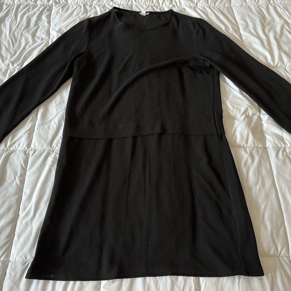 BLACK JACQUELINE DE YONG DRESS – SIZE 38 – LONG SLEEVES